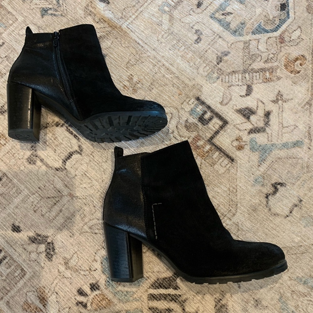 Paul Green Waterproof Black Booties
